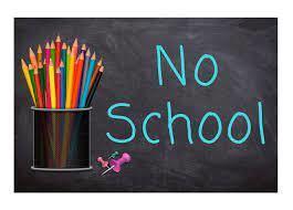 Image that says No School