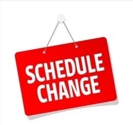 Image that says Schedule Change