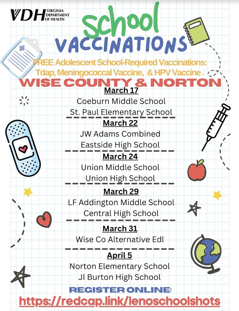 Flyer for School Vaccinations