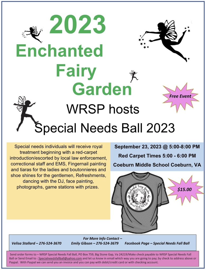 Flyer for the Special Needs Fall Ball